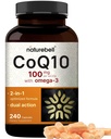NatureBell CoQ10 100mg z Omega 3, 240 Kapsule 
