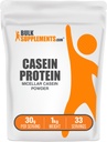 BulkSupplements.com Kazein Protein Powder - Micellar Kazein Powder, počasi Prebavne beljakovine - Unflavored & Gluten Free, 30g na Serving, 1kg (2,2 lbs) (Pack of 1)
