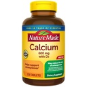 Nature Made Calcium 600 mg z vitaminom D3, prehranska dopolnila za podporo kosti, 220 tablet