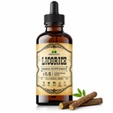 HERBALIUS Licorice korenski ekstrakt (Glycyrrhiza glabra) – Organski tekoči zeliščni ekstrakt, 4 fl oz – Vegan, ne-GMO, Gluten-free