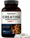 NatureBell Kreatin Monohidrat Kapsule 3.000mg na serviranje, 300 Štetje 