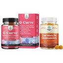 Sveženj G-Curve Butt in prsi povečanje tablete - Zeliščni izboljšanje maja podporo telo kiparske kurbe in kurkuma Gumies za odrasle Peach Flavor - Dodatna moč skupna podpora Gumies