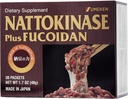 Nattokinase Plus Fucoidan za cirkulacijsko podporo, 2500FU Natto, krvne cirkulacije dopolnila, Odor Free & Enostavno vzeti Nattokinase dodatek, Okinawan Fucoidan, 1 mesec dobave, 30 Število, Paket 1