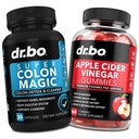 Colon Cleanser Detox & ACV Apple Cider Gummies - 15 Day Colon Cleans Pills Flush & Probiotic & ACV Gummies dopolnila - Bowel Gibanje dopolnila za črevesno trebuh Bloating Gut podporo