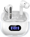 Brezžične slušalke P1 PRO, slušalke Wireless Bluetooth slušalke s čistimi mikrofoni ušesne Budke, Udobna fit, IPX7 vodoodporna dolga baterija življenje, 30H Playtime for Sports Wordout