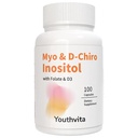 Myo-Inositol & D-Chiro Inositol Supplement for Women | Fertility Supplements for Hormonal Balance & Ovarian Health Support | Myoinositol | Ideal 40:1 Ratio | 20 Servings
