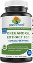 Brieofood Origano Oil 10:1 Ekstrakt 500 mg na strežbo - Vsebuje naravno oploditev Carvacrol - zdravo imunske funkcije - 180 softgels