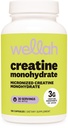 Wellah Kreatin Monohidrat Kapsule (3000 mg) 120 Kapsula - mikroniziran kreatin, 30 Serving