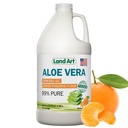 Pure Aloe Vera Napitek Gel - Oranžna Tangerine Okusno - Hladno obdelan notranji Filet - iz organskih svežih listov iz Teksasa - za zgago Relief - Kisli Reflux - 64 fl oz
