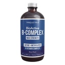 BioActive Vitamin B Complex - Blood Stream Ready, Metilirani B Complex - Featuring Metilfolate, 3 BioActive oblike B12, BenfoPure® B1 & Pantesin® B5 - 12 B Vitamini v kliničnih odmerkih - Tekoči 8 oz