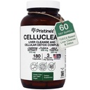 Pristine's CelluClean Jetra Clean Clean Cleanse and Detox dodatek – TUDCA, Yarrow Extract & Milk Thistle – 3. stranka Tested, Non-GMO Bile Sols Odstranjevalec – Vegan, GMP Facility, Izdelano v ZDA Steklena steklenica