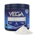 Vega mikroniziran kreatin monohidrat v prahu, nearomaden – 5g čisti vegan kreatin za moške in ženske, moč, zmogljivost in rast mišic, 100 serving (17,6 oz)