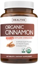 USDA Organic Ceylon Cimet tablete - Visoka moč Ceylon Cimet dodatek s 1000mg na služijo za popolno podporo telo antioksidant - Vegan non-GMO cGMP Made & Lab preverjeno (1 mesec oskrbe)