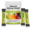 Morning Miracle Natural Allergy Relief Non-Drowsy Drink Mix for Sinus Support, Steady Energy, and Daily Natural Antihistamine for Adults and Kids (Non Caffeinated, 30 Stick Variety Pack)