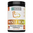 ZHOU Muscle BCAA - Vegan BCAA Powder, BCAA Dodatki za moške in ženske, Podpora Mišično zdravje, Pijača za energijo, Vse naravne razvejane verige Aminos - Tropical Punch, 11.6 oz (30 Servings)