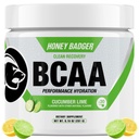 Medeni jazbec BCAA + EAA Aminokisline v prahu, BCAA + L-glutamin, Keto, Vegan, Sladkor brez sladkorja za moške in ženske, Hydration & Post Workout Muscle Recovery Drink Mix, Cucumber Lime, 30 Servinges