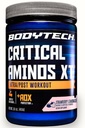 BodyTech Critical Aminos XT Amino Acid Powder with Glutamine, Citrulline & Carnitine, Pre Workout or Post Workout Amino Acids for Men & Women, Strawberry Lemonade Flavor, 15.9 Oz, 45 Servings