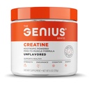 Genius Brand Genius Kreatin - ultra čist kreatin monohidrat Plus nootropiki, vključno z Beta Alanin in Astragin za izboljšano absorpcijo, moč in učinkovitost - nearomatizirana, 25 Servinga