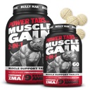 Buly Max 2- v-1 mišice graditelj žvečljive tablete za kužki in odrasli psi - pes vitamini in dodatki za mišice dobiček in rast - pasji kužki multivitamini za vse pasme in starosti - 60 Tab (2 steklenice)