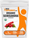 BulkSupplements.com Organic Schisandra Powder - Organic Schisandra dodatek, iz Schisandra Berry - Gluten Free - 1g na Serving, 250g (8.8 oz) (Pack of 1)