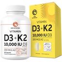 Vitamin D3 K2 5000 i.e. za imunski sistem, podporo za močne kosti in zobe 