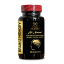 Mind and Memory Supplements - Možganski dodatki za spomin in fokus, Dopolnilo za zdravje in zmogljivost možganov mešanica, z energijo, kognitivne funkcije - 1 steklenica 60 kapsul