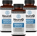 NeuroQ Memory & Focus - Povečuje kognitivno zmogljivost in delovanje možganov - Nevroprotektivna formula dr. Dale Bredesen - Gotu Kola Ginkgo Fosfatidilserin & Propolis - 60 kapsul (3. paket)