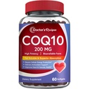 Zdravnik recepti CoQ10 200mg, 60 Mehkužci, Zelo Absorbljivi koencim Q10, Antioksidant podpora in celična energija povečanje, Izboljša srce, Žilne in mišice zdravje, Ne-GMO, No Gluten Mlekarna