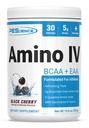 PEScience Amino IV BCAA & EAA prašek, Esencialne aminokisline, tavrin, elektroliti za hidracijo in okrevanje mišic, sladkor brez sladkorja za moške in ženske, postworkout - Črna Cherry, 30 Serving
