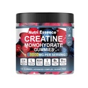 Kreatin monohidrat Gumiji, brez sladkorja Advanced Complex, 8000mg z BCAA, L-karnitin, Tavrin, B6, B12, 120 Število
