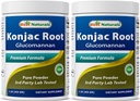 Najboljši naravni 2 Pack Konjac Glucomannan koren 1 funt - 2000 mg na strežbo - (skupaj 2 funta)