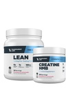 Prozorni laboratoriji Lean Pre-World (30 strežnikov, jagodna limonada) & Creatine HMB (30 strežnic, jagodna limonada)