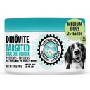 Dinovite Dog Dental Powder, Brush-free zadah osvežilec in čiščenje zob Zobne nege Powder s probiotiki in postbiotiki, oralna nega slabo dihanje zdravljenje, srednji psi, Made in USA, 30 dan dobave