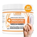Nootie Medicated Uha Obrišite s klorheksidinom za pse, Nežni pes čiščenje ušesa Obriši za srbeča, občutljiva ušesa - pomaga odstraniti Wax, Dirt Buildup, & Odor 80 Briši - Izdelano v ZDA