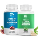 Ženski upravljanje teže Duo – 15 Day Detox & Hujšanje Podpora – 2-Korak Sistem za čiščenje, Ponastavitev in vzdrževanje rezultatov