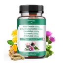 GREENPEOPLE Lymph-Liver čiščenje Detox in popravila - Jakost mleko Thistle 30X ekstrakt - standardizirano in koncentrirano 80% silimarin w/vitamin,95% curcuminoidi & 17+Liver zdravje hranila Vegan 120CT