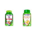 Vitafusion Extra Strength Vitamin D3 Gummy & Power C Vitamin C Gummies za imuno podporo, Orange Flamored, 282 mg Vitamin C, Ameriška številka 1 Gummy Vitamin Brand, 50 Day Supply, 150 Count