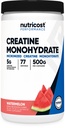Nutricost Kreatin Monohidrat v prahu (Watermelon, 500 Gram) - mikroniziran kreatin dodatek - Vegan, Ne-GMO, Gluten Free