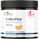 Designs for Health C+BioFizz Fizzy Vitamin C Drink Powder High Potency Powder z bioflavonoidi - Imunski + antioksidant Podpora - Vegan (36 Serving / 144g)