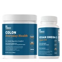 Dr. Tobias Colon vsak dan zdravje & Vegan Omega 3 Algae olje - Prebavne Wellness in dnevno zdravje podpora s Psyllium Husk in DHA EPA Omega 3s, Vegan, Non-GMO
