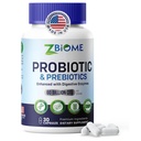 Prebiotiki in probiotiki za moške in ženske – 60 milijard CFU z 10 sevi – Pre in probiotiki z acidofilom za imuno, Gut zdravje, Prebavna podpora, zaprtje,Diarrhea, Plin in napihnjenost -30ct