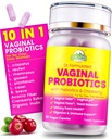 Vaginalni probiotiki za ženske s prebiotiki in brusnice - Dr. Formulirana Feminin pH Balance Dnevni dodatek, Podpira Vaginal Odor Control & Sein Tract zdravje, 30