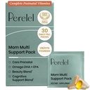 Perelel Mom Multi Support Pack, Postnatal Vitamins for Women with Omega 3 Dha, Iron, Collagen, & Vitamin B12 to Support Postpartum Health, Soy & Gluten Free, Non GMO, 30 Daily Pill Packs