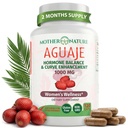 Mati narava Aguaje Curves Kapsule za ženske, 1000mg (120ct), naravno in trajno izvorno sadje Aguaje iz Peruja za zdravje žensk, Hormonsko ravnovesje, izboljšanje krivulje, Vegan, Ne-GMO & Gluten-free
