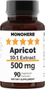 MONOHERB Apricot Extract 500 mg - 90 vegetarijanskih kapsul
