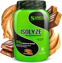 Vrsta Prehrana Izolize Whey Protein Powder, 100% sirotkin izolat za izgradnjo mišic, 27,5 g Beljakovine na Scoop, brez sladkorja in nizko maščobo (hokolatno arašidovo maslo, 22 Servingov)