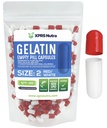 XPRS Nutra velikost 2 prazni kapsuli - 100 Štetje praznih kapsul želatina - tablete DIY Kapsule Polnjenje - Čiste goveje tablete Gel caps za Do-it-Your Yourself Supplements (rdeča/bela)