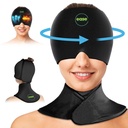 Komplet migrene Relief Cap & Neck Ledeni paket - Pomirjujoči glavobol Relief Cap in ramena Hladni paket - Vroče in hladno stiskanje izdelkov za glavo in maternični vrat - stres, maček & Puffy oči