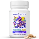 Mama's Select Postnatal Vitamini – Povečuje regeneracijo las, oskrbo z mlekom, & Wellness – Alergen-free, Vegan, MTHFR prijazno, Metilirani Folat & B Vitamini, Easy-to-Shallow, No Biotin - 30 kapsul