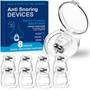 Nasal Dilators for Sleeping,Anti Nose Clip to Ensure Deep Sleep, Snoring Nose Clip Nose Magnet for Breathing Strip, Effective Anti Snoring Devices(White & 8PCS)